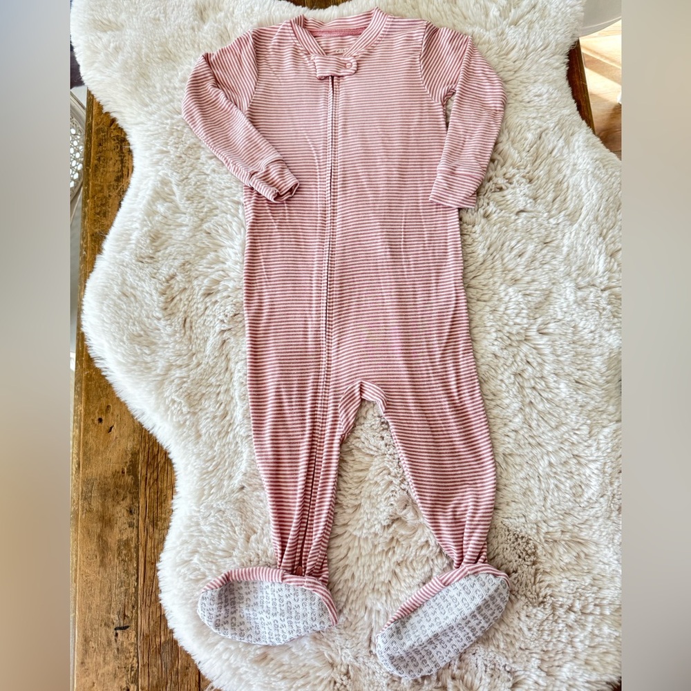 Carter’s Long Sleeve 2-way Zip Up & Down One Piece Footies 18mos